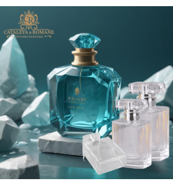 Azure Éternel, Parfum collection privée Gemstone - Cataleya et Romane Univers Parfums Aquamarine, Aigue marine