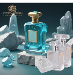 Azure Éternel, Parfum collection privée Gemstone - Cataleya et Romane Univers Parfums Aquamarine, Aigue marine