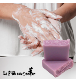 Sérénité Lavande-Coco - Le P'tit Savonnier
Pain de savon - Parfum : Lavande et Noix de Coco